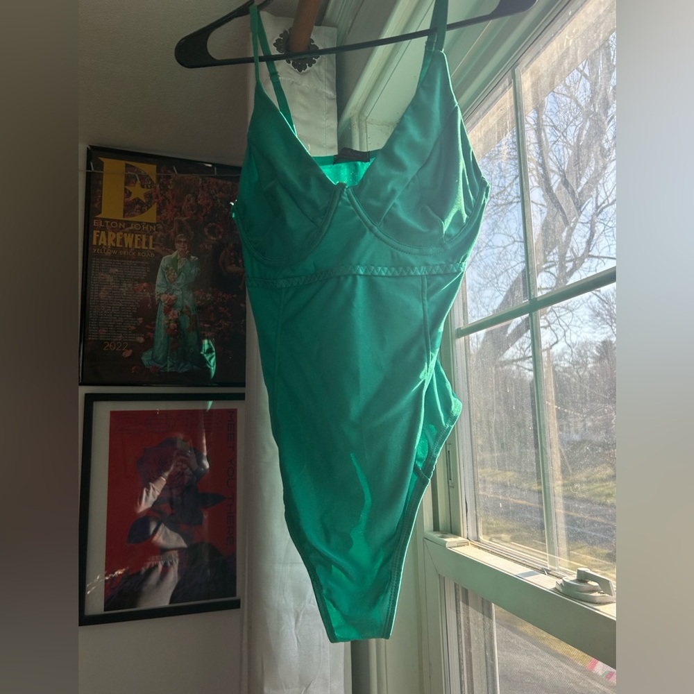 Green One-Piece Bodysuit